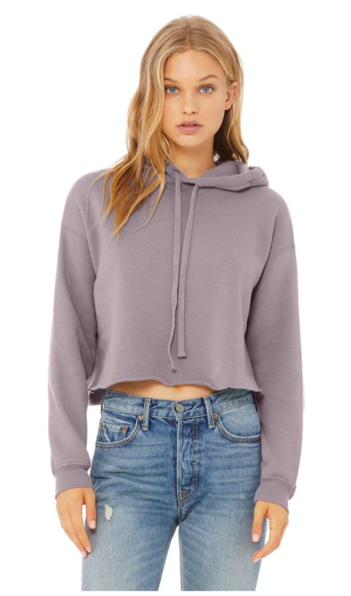 B-fit Holographic Crop Top Hoodie