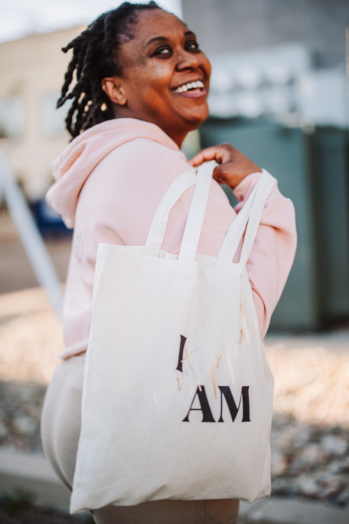 I Am Unstoppable tote